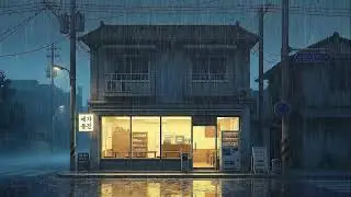 Rain Sounds and Lofi for Productivity in a Peaceful Korean Night Ambience When You Can&rsquo;t Focus 😌