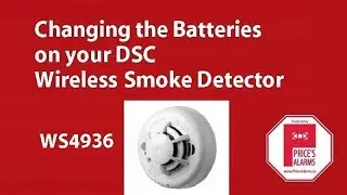 DSC WS4936 smoke detector - changing batteries