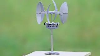 Making Vertical Axis Wind Turbine Using 6 Motor Arrangement