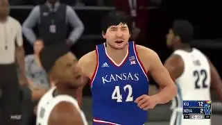 NCAA College Basketball 2k17 Season 25-26 Game 3: Kansas Jayhawks vs. Villanova Wildcats