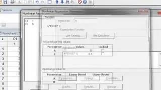 Nonlinear regression (Minitab)
