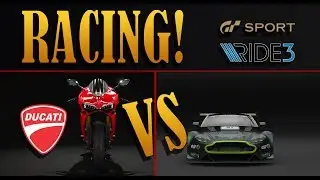 RIDE 3 - Onboard Ducati 1299 Panigale vs Aston Martin - PS4 PRO Gameplay