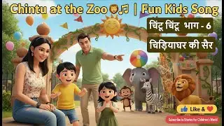 🎵 चिंटू और पीहू का Zoo Adventure 🦒 | Fun Hindi Rhymes for Kids | Chintu Rhymes Series - Part 6