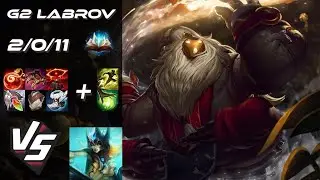 G2 Esports Labrov SUPPORT Bard vs Nami - EU Challenger Patch 25.S3.1
