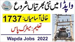 Wapda Jobs 2024  || Wapda latest Jobs 2024 Apply now || Wapda Jobs in Pakistan