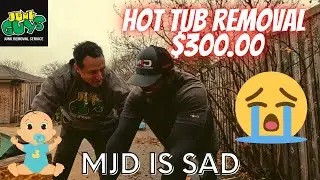 Hot Tub Removal & Disposal In Coppell Texas Turns Out A Bit Depressing ! $300.00 #junkremoval