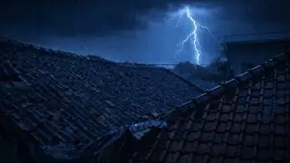 30-minute quick relaxation: The calming sensation of rain on the roof 🌧️/ relieves stress