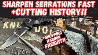 Cutting Open A 153 Year Old Knife! + New Case XX Pocket Knife & Serrated Blade Sharpening!