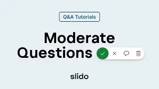 Moderate Questions ⎸ Q&A Tutorial