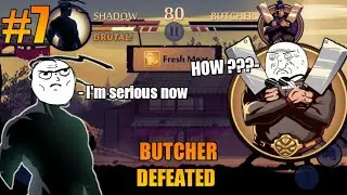 Butcher butchered by shadow 😂 | shadow fight 2 | story part 7