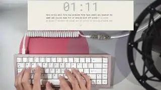 CannonKeys Lilac Linear Sound Test - Slowly increasing my typing speed for 2 minutes