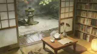 枯山聽雨日式書房內獨享靜謐禪意時光#relaxing #rain #rainsounds #asmr #relax #peace #SleepSounds #HeavyRain #RainSound