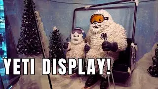 Aria Hotel Las Vegas Holiday Patisserie Display - Yeti Ski lift!
