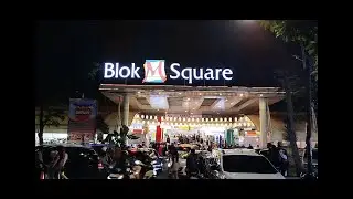 Suasana Blok M Melawai di malam hari