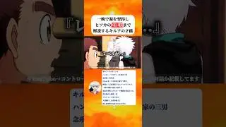 【ハンターハンター】 キルアは一晩で凝を習得し、ヒソカの念能力まで分析する