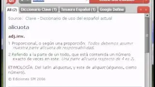 Definici&oacute;n de al&iacute;cuota