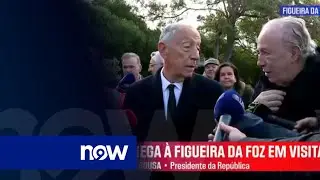 Marcelo acompanha situação na Figueira da Foz com Pedro Santana Lopes