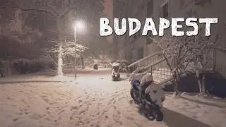 Budapest Snow Walking Tour in 4K | Bik&aacute;s park | 2026