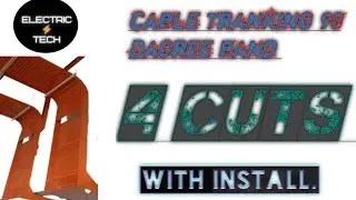 Trunking tray 90 dagree bane with 4 cut | insta   |Electric tech