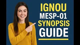 IGNOU MESP-01 Synopsis Guide | Step-by-Step Format Explained!