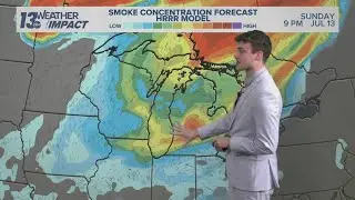 13 ON YOUR SIDE Forecast: Wildfire smoke, poor air quality returns Sunday