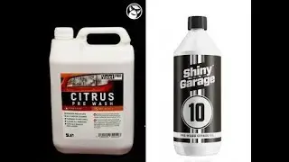 Shiny Garage Citrus Oil   VS   ValetPro Citrus Pre-Wash