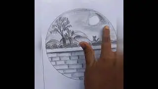 Midnight time image drawing 😱#viral #trending #shorts #youtubeshorts
