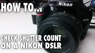 How to check Shutter Count on a Nikon DSLR on Mac