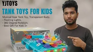Transparent Gear Tank Toy Unboxing & Review &mdash; Amazing Light & Music Effect! 🚜✨|rajshahi toys shop 