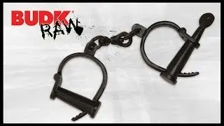Functional Medieval Shackles Hand Cuffs Aged Appearance