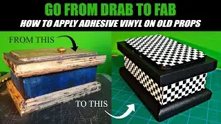 DIY - How To Apply Adhesive Vinyl To Old Props