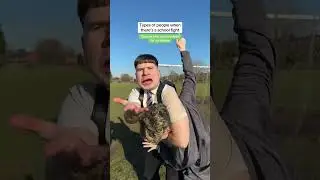 Типы людей, которые дерутся в школе 😂#шорты