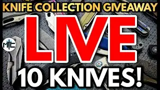 MYSTERY KNIFE COLLECTION GIVEAWAY LIVE! 10 AWESOME KNIVES! + Knives & Extreme Knonsense