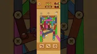 Woodle Screw Puzzle Level 51 - 60