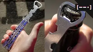 Butterfly Knife Bottle Opener