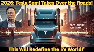 Запуск производства Tesla Semi в 2026 году изменил всё!