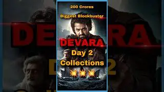 Devara day 2 collections #devaramovie #jrntr #jahnavikapoor #boxofficecollection #youtubeshorts