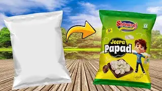 Shanaraj green jeera papad Chips  Packaging Design Tutorial -Learn corelDRAW,CorelDRAW Grapics Suite