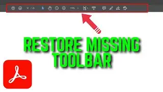 Restore Missing Toolbar in Adobe Acrobat (Step-by-Step)