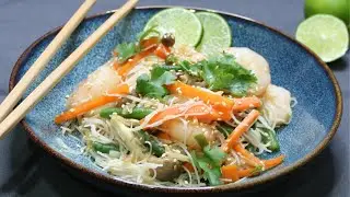 Warm Glass Noodle Salad is so simple and quick to prepare! You will love it!