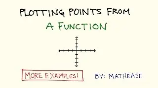 Plotting Points from a Function: Example Problems