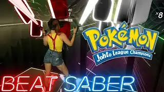 Beat Saber || Pok&eacute;mon Johto! Opening Theme Song as Misty! (Expert+) First Attempt || Mixed Reality
