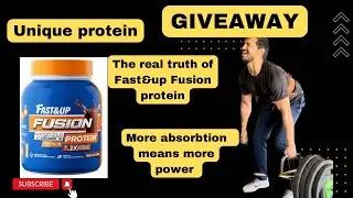 GIVEAWAY - Fast & Up Fusion Protein Review | Best protein #sweatsoul @FastandupIn
