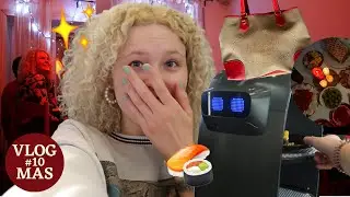 Sushizás ROBOT pincérrel, PRADA táska?, Ajándékozás Barátokkal -VLOGMAS 10