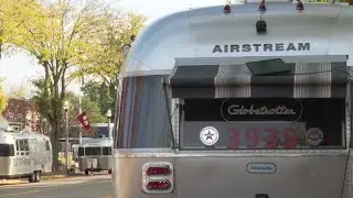 Airstream enthusiasts gather in Eaton Rapids for Urban Air event with Back to the Future theme