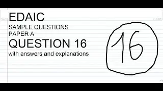 EDAIC Paper A Question 16