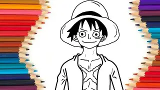 luffy drawing tutorial || luffy easy drawing || luffy gear 5 drawing || luffy sketch || luffy