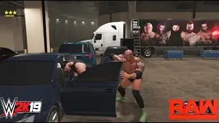 WWE-2K19-Batista vs. Braun Strowman-WWE backstage brawl Match-RAW 2019