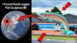 🐟I Found Weird Largest Fish Sculpture On Google Earth & Google Maps 🤯!