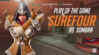 Surefour Sombra Gameplay - POTG! [ Overwatch 2 Beta Gameplay ]